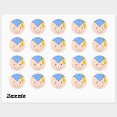 Creatieve afstudeerklassieker ronde sticker (Vel)