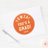 Creatieve Afstuderen 2026 Ronde Sticker (Envelop)