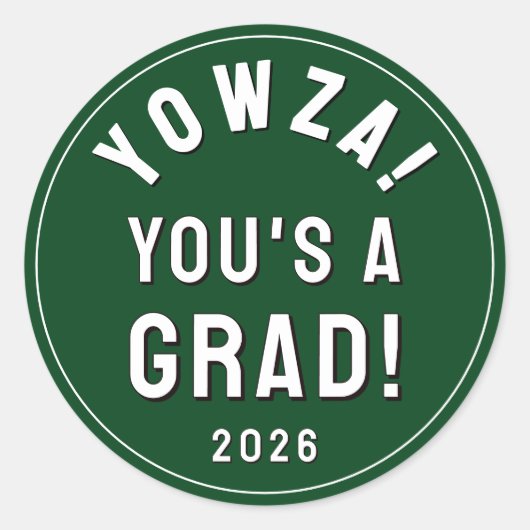 Creatieve Afstuderen 2026 Ronde Sticker (Voorkant)