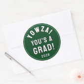 Creatieve Afstuderen 2026 Ronde Sticker (Envelop)