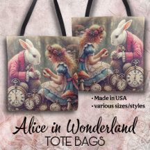 Creatieve Alice in Wonderland Vintage Kunst