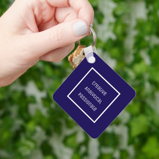 Creatieve, analytische, gepassioneerde acryl Sleut Sleutelhanger (Hand)