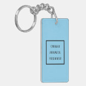 Creatieve, analytische, gepassioneerde acryl Sleut Sleutelhanger (Voorkant Links)