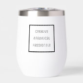 Creatieve, analytische, gepassioneerde waterfles (Voorkant)