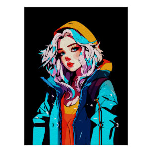 Creatieve Anime Muurkunst   Meisjes 10 Perfect Poster