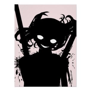 Creatieve Anime Muurkunst Meisjes 15 Perfect Poster