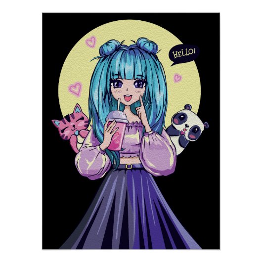 Creatieve Anime Muurkunst | Meisjes 20 Perfect Poster (Voorkant)