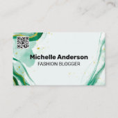 Creatieve aquarel kunst | QR-code visitekaartje (Voorkant)