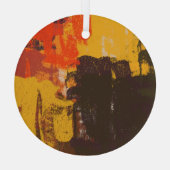 Creatieve artistieke schets, kleurrijke textuur. glas ornament (Achterkant)