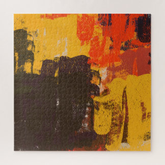 Creatieve artistieke schets, kleurrijke textuur. legpuzzel