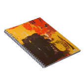 Creatieve artistieke schets, kleurrijke textuur. notitieboek (Rechterzijde)