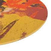 Creatieve artistieke schets, kleurrijke textuur. snijplank (Hoek)