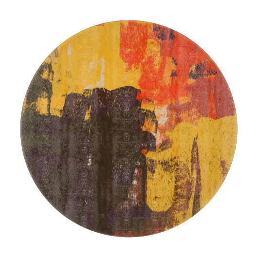 Creatieve artistieke schets, kleurrijke textuur. snijplank (Voorkant)