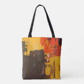 Creatieve artistieke schets, kleurrijke textuur. tote bag (Achterkant)