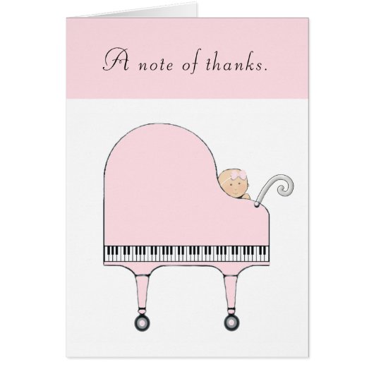 Creatieve baby bedankt kaartjes (Voorkant)