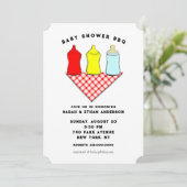 Creatieve baby shower BBQ Kaart (Staand voorkant)