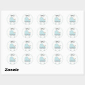 Creatieve baby shower ronde sticker (Vel)