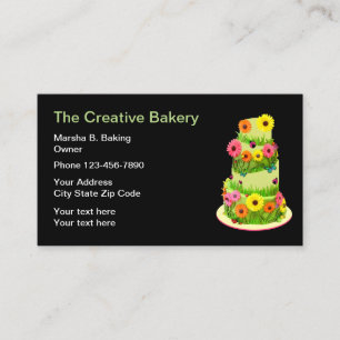 Creatieve bakkerij en catering visitekaartje