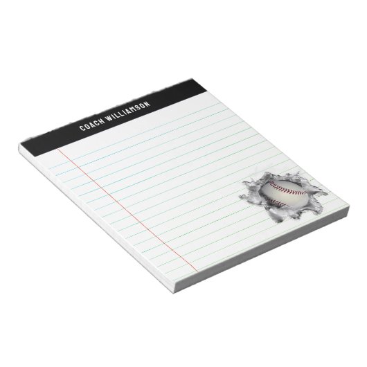 Creatieve Baseball Gift Ideeën Notitieblok (Schuin)