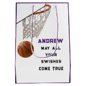 Creatieve Basketbal Medium Gift Bag Medium Cadeauzakje (Achterkant)