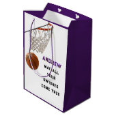 Creatieve Basketbal Medium Gift Bag Medium Cadeauzakje (Achterkant Gekanteld)