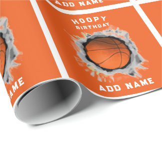 Creatieve Basketbal Verjaardag Cadeaupapier