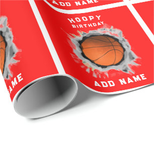 Creatieve Basketbal Verjaardag Cadeaupapier