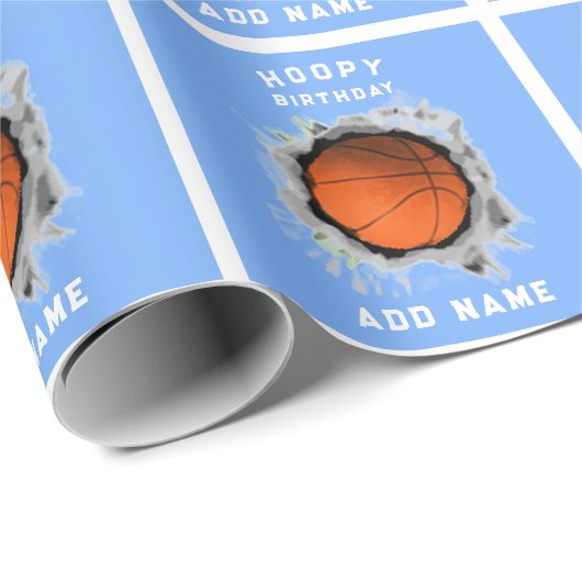 Creatieve Basketbal Verjaardag Cadeaupapier (Rol Hoek)