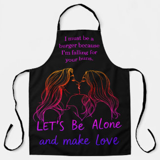 Creatieve BBQ schorten vieren liefde tussen vrouwe