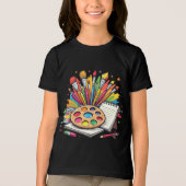 Creatieve bemanningsklas kunstklas Tri-Blend shirt (Voorkant)