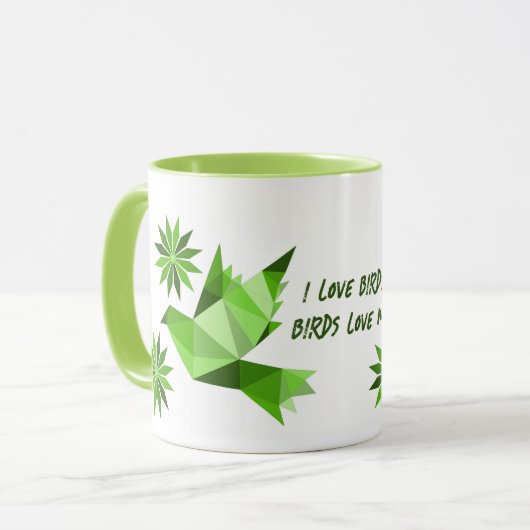 CREATIEVE BIRD-MOK VOOR CADEAU MOK (Voorkant links)