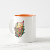 Creatieve blad mok voor koffie of thee (Voorkant links)