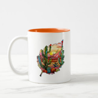 Creatieve blad mok voor koffie of thee