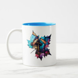 Creatieve blad mok voor koffie of thee