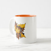 Creatieve blad mok voor koffie of thee (Voorkant links)