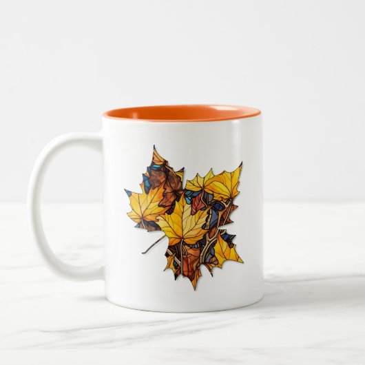Creatieve blad mok voor koffie of thee (Links)
