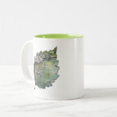 Creatieve blad mok voor koffie of thee (Voorkant links)