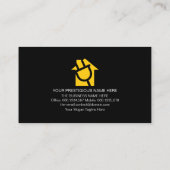 creatieve bliksem met elektrische circuits visitekaartje (Achterkant)