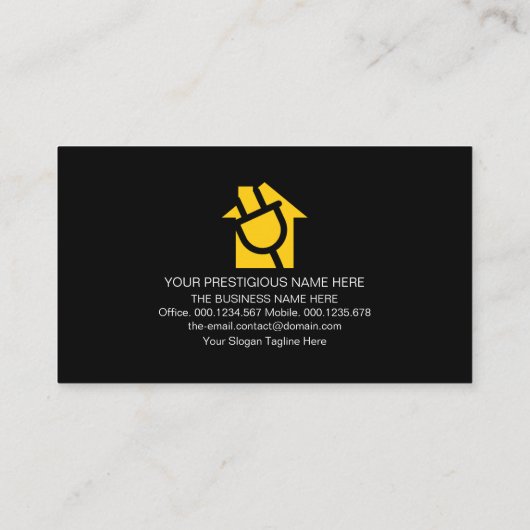 creatieve bliksem met elektrische circuits visitekaartje (Achterkant)