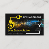 creatieve bliksem met elektrische circuits visitekaartje (Voorkant)