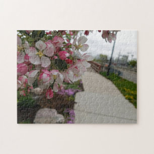 Creatieve bloem boom foto legpuzzel