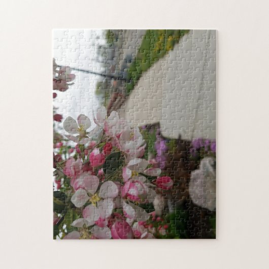 Creatieve bloem boom foto legpuzzel (Verticaal)