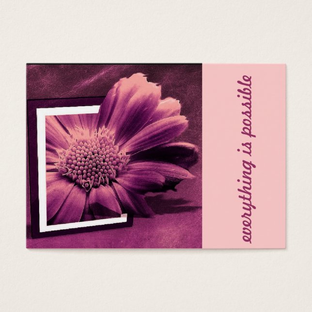 creatieve bloem visitekaartje (Voorkant)