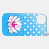 Creatieve bloemcompositie met stippen achtergrond Case-Mate iPhone case (Achterkant (horizontaal))
