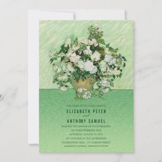 Creatieve  Bloemenvaas Unieke bruiloft Kaart (Voorkant)