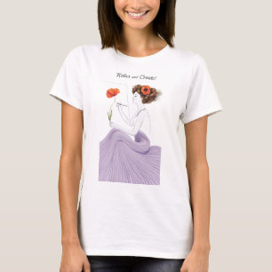 Creatieve bloesem: laat haar verbeelding bloeien t-shirt