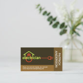 Creatieve Blokken Elektrische Huis bedrading Visitekaartje (Staand voorkant)
