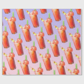 Creatieve Bloody Mary Cocktail Cadeaupapier (Vlak)
