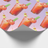Creatieve Bloody Mary Cocktail Cadeaupapier (Hoek)