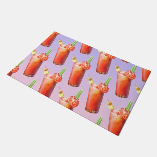 Creatieve Bloody Mary Cocktail Deurmat (Schuin)